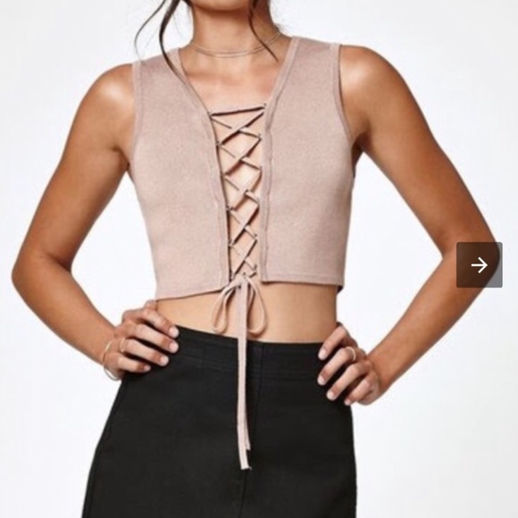 Kendall and Kylie Tie Up Top - Picture 1 of 4